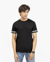 Load image into Gallery viewer, Crew Neck with Sleeve Text Detail