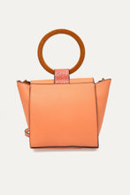 Load image into Gallery viewer, Bucket Bag with a Faux Wood Handle
