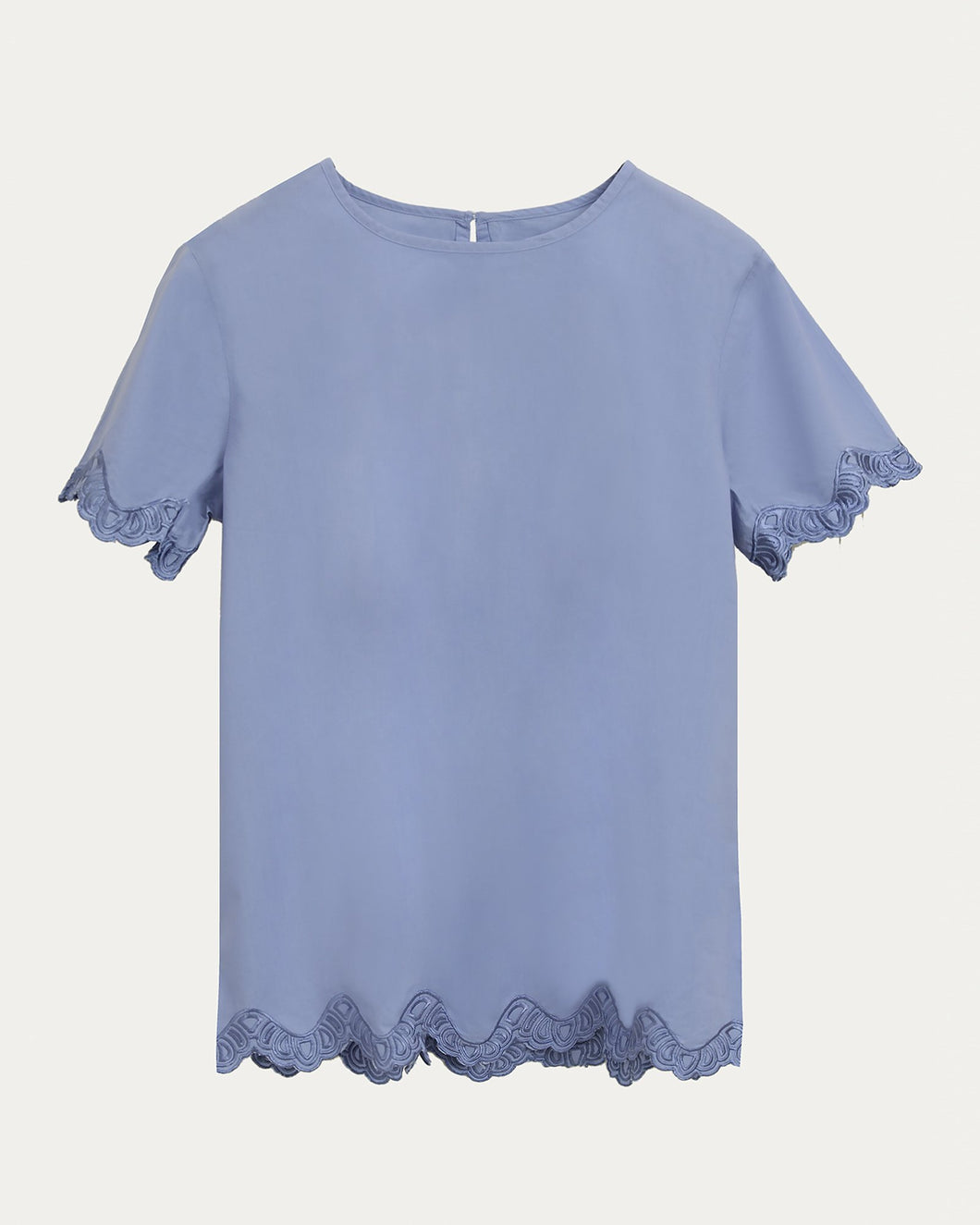Scalloped Hem Shirt