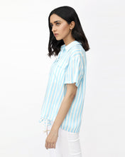 Load image into Gallery viewer, Striped Shirt with Knot
